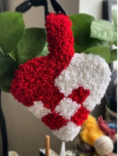 Tuftet julehjerte (klassisk)