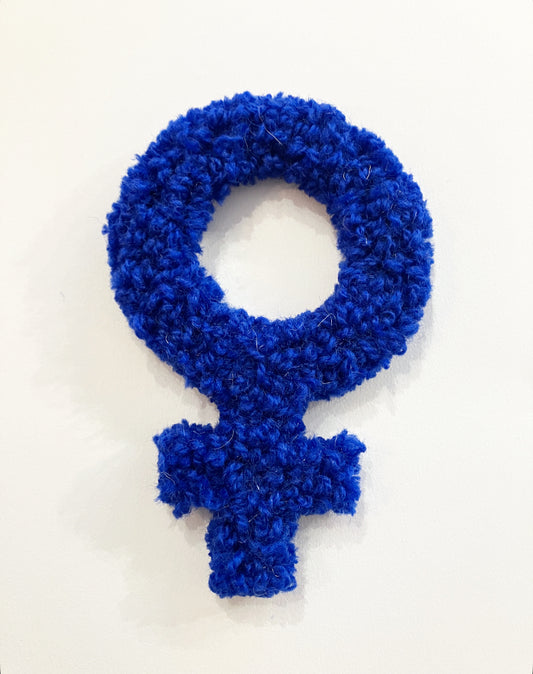 Kvindetegn (koboltblå)