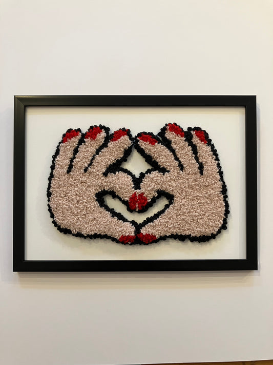 Lovehands i ramme