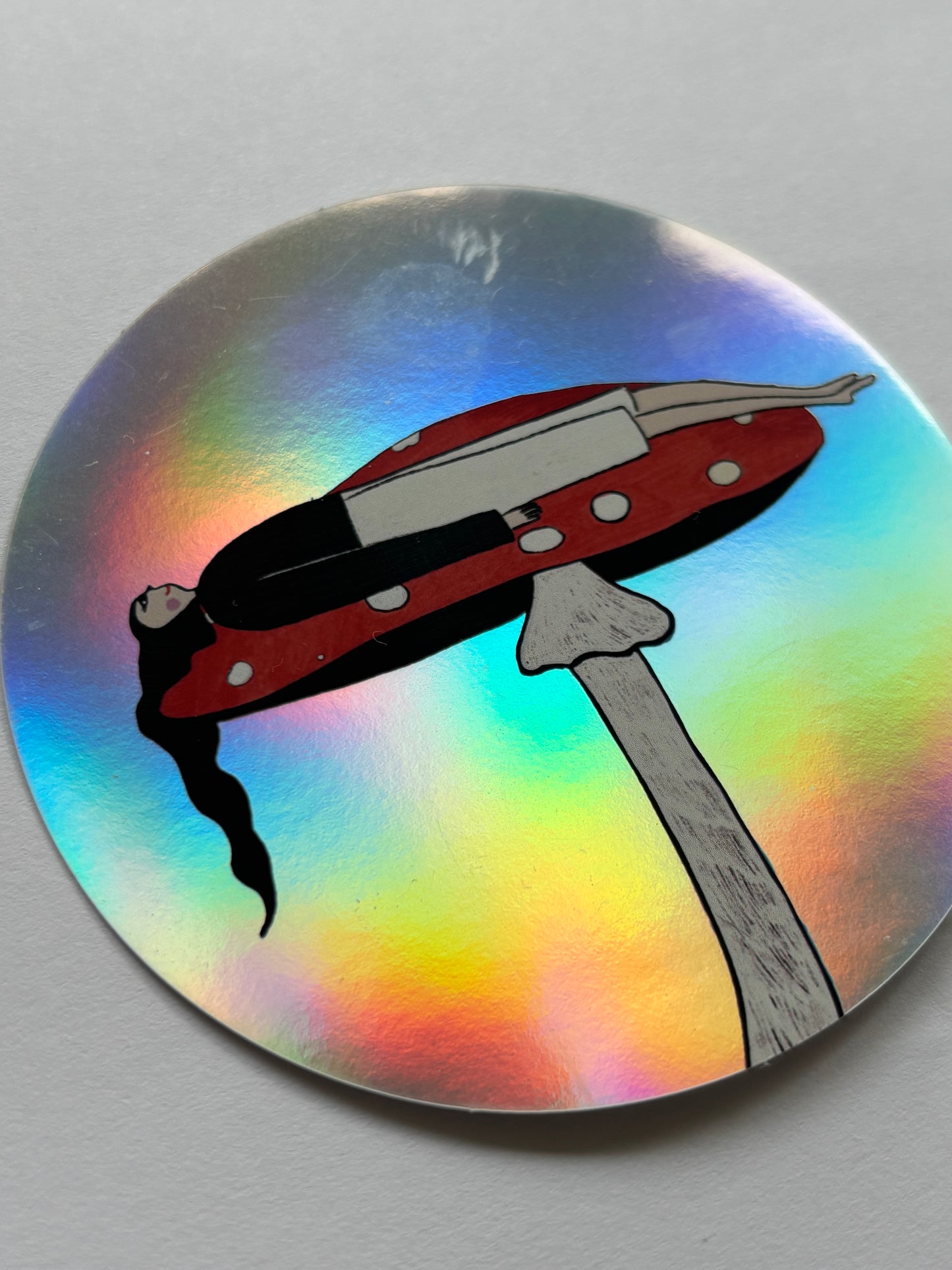 Sticker Mushroom lady